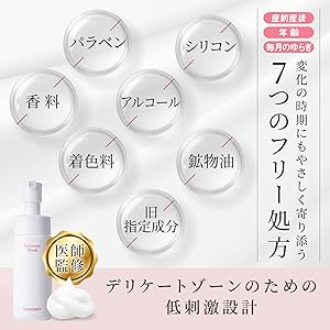 【デリケートゾーン 泡ソープ】femcare+ by luna doctor(フェムケアプラス )/ニオイ・ムレ・くすみのケア