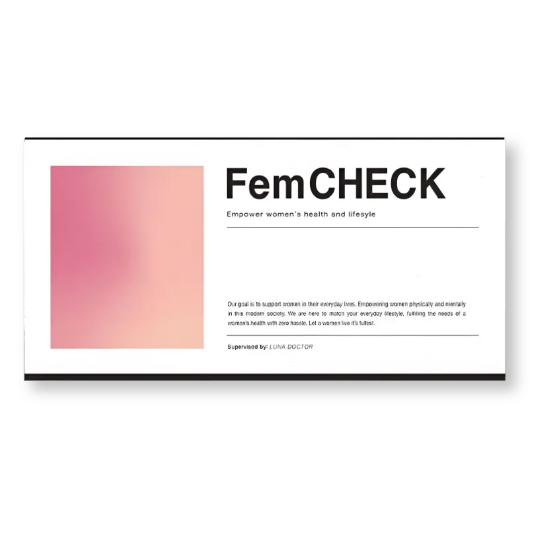女性用/おりもの/性感染症検査キット 『FemCHECK』【膣用・17項目】（クラミジア・淋菌・トリコモナス・カンジダなど）