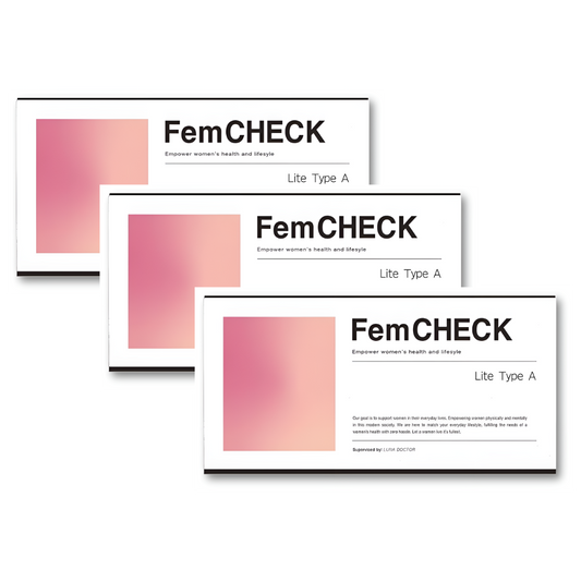 [お得用]女性用/おりもの/性感染症検査キット 3個セット『 FemCHECK Lite Type_A』【膣用・2項目】 （クラミジア・淋菌）