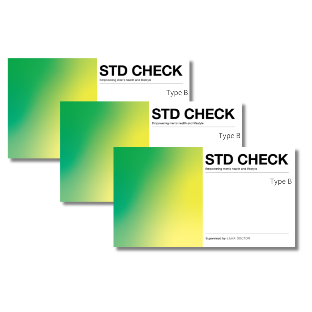 [お得用]男女共用/性感染症検査キット 『STD CHECK Type B』 3個セット【のど用・2項目】（クラミジア・淋菌）