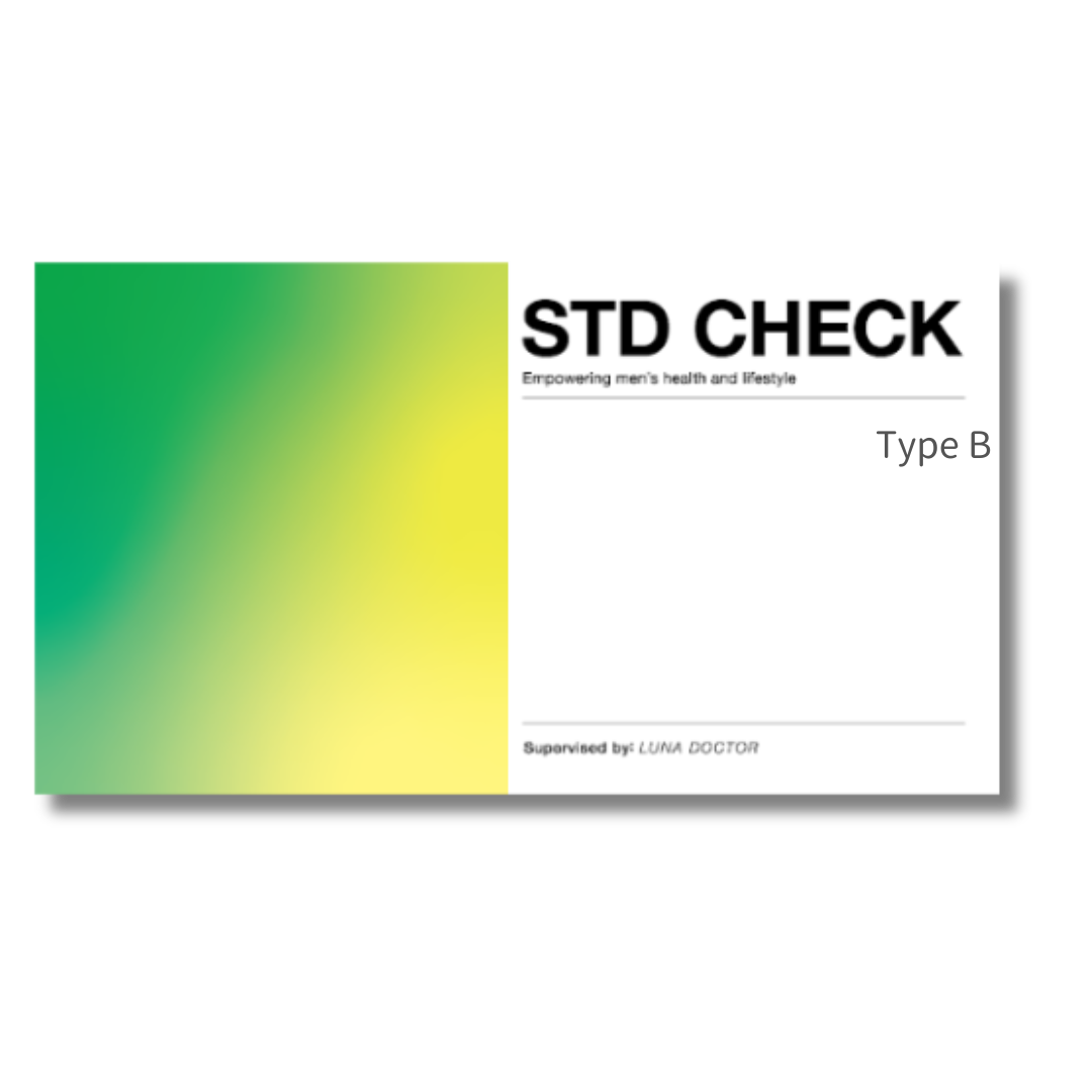 男女共用/性感染症検査キット 『STD CHECK Type B』【のど用・2項目】（クラミジア・淋菌）