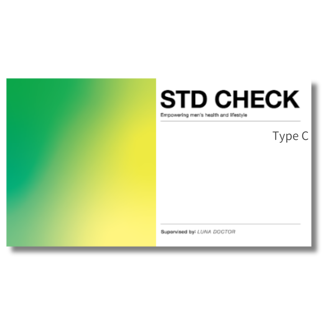 男女共用/性感染症検査キット 『STD CHECK Type C』【指先採血用・2項目】（梅毒・HIV）
