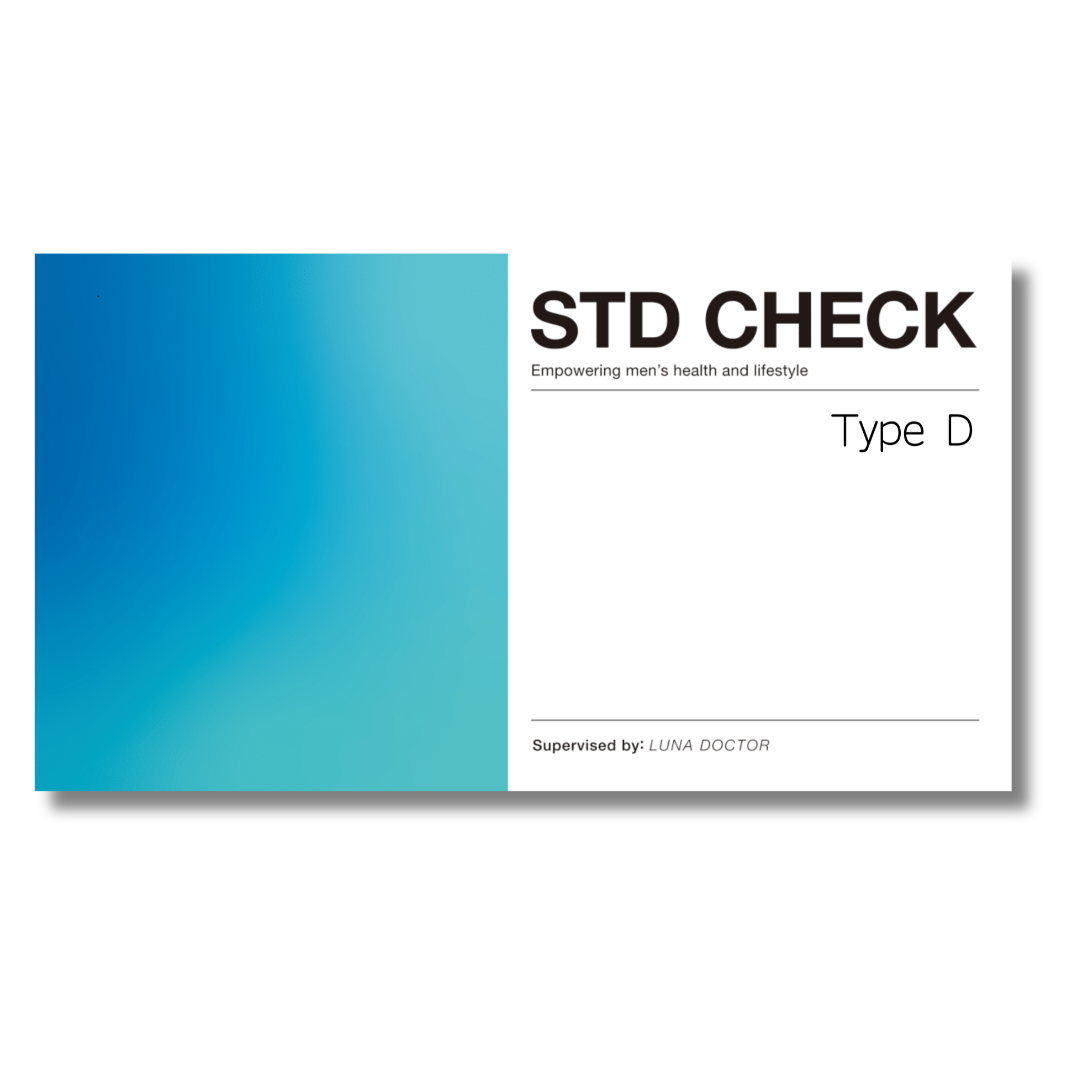 男性用/性感染症検査キット 『STD CHECK Type D』【尿用・4項目】（クラミジア・淋菌・マイコプラズマ・ウレアプラズマ）