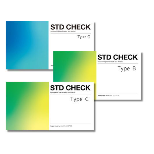 [お得用]男性用/性感染症検査キット「尿用 7項目/のど用 クラミジア・淋病/採血用 梅毒・HIVセット」